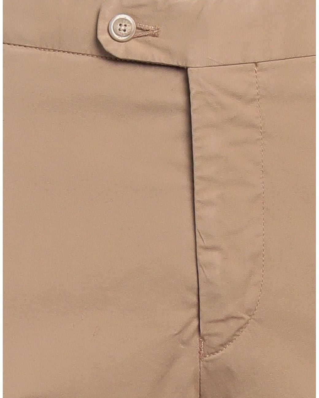 Fedeli Natural Camel Pants Cotton, Cashmere, Elastane for men