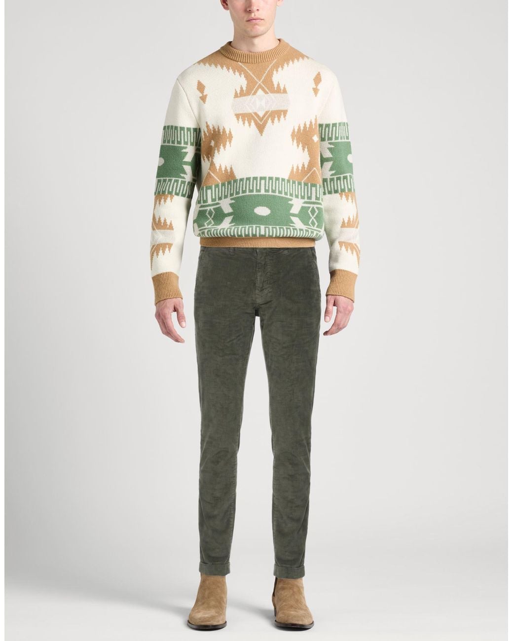 Moorer Green Trouser for men