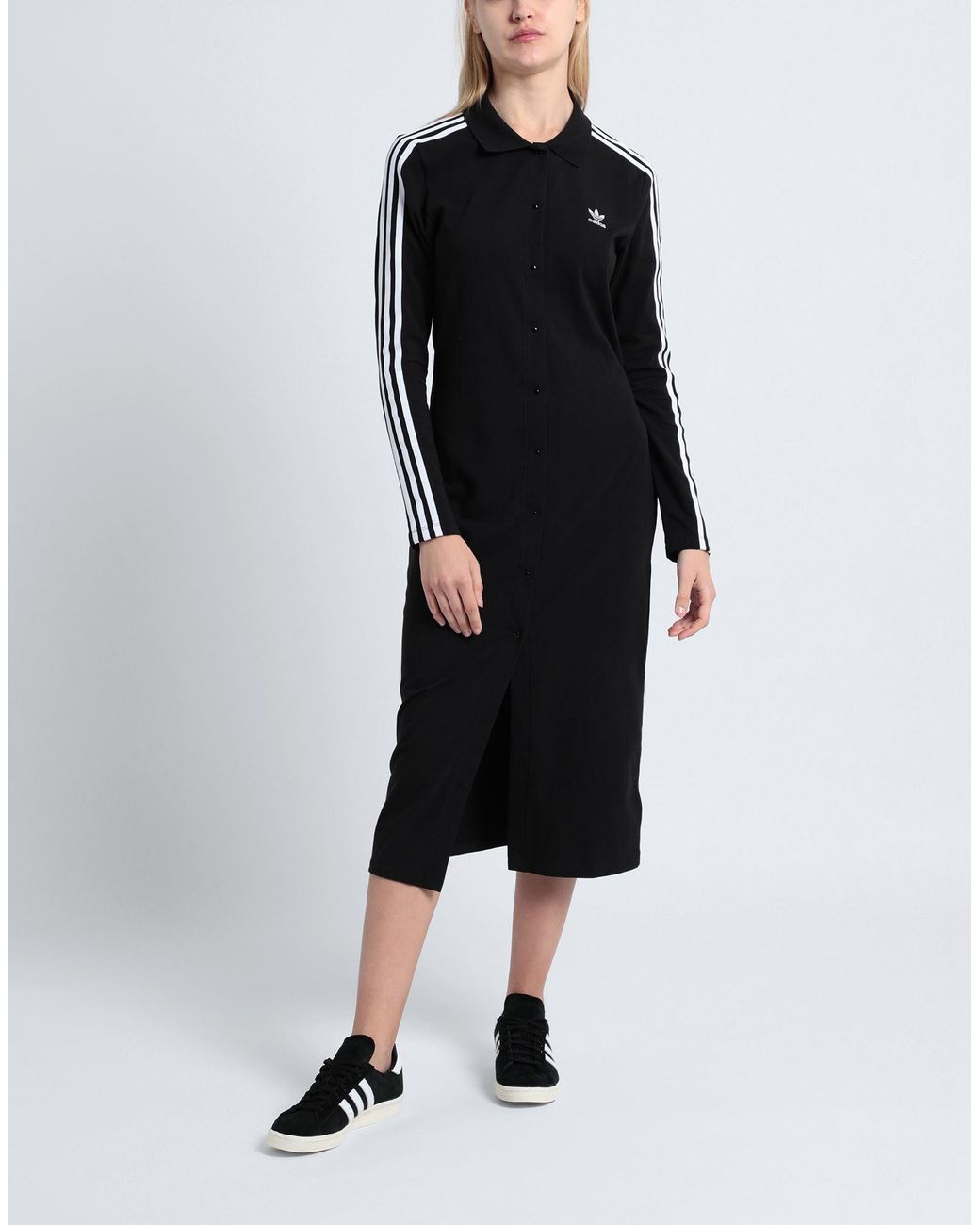 adidas Originals Dress With Logo in Black | Lyst