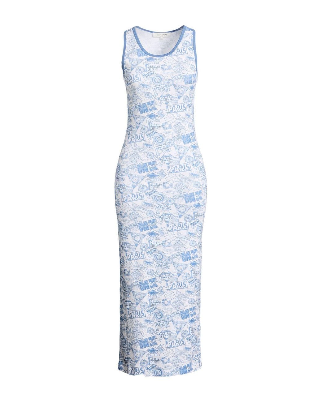 Maison Kitsuné Blue Maxi Dress