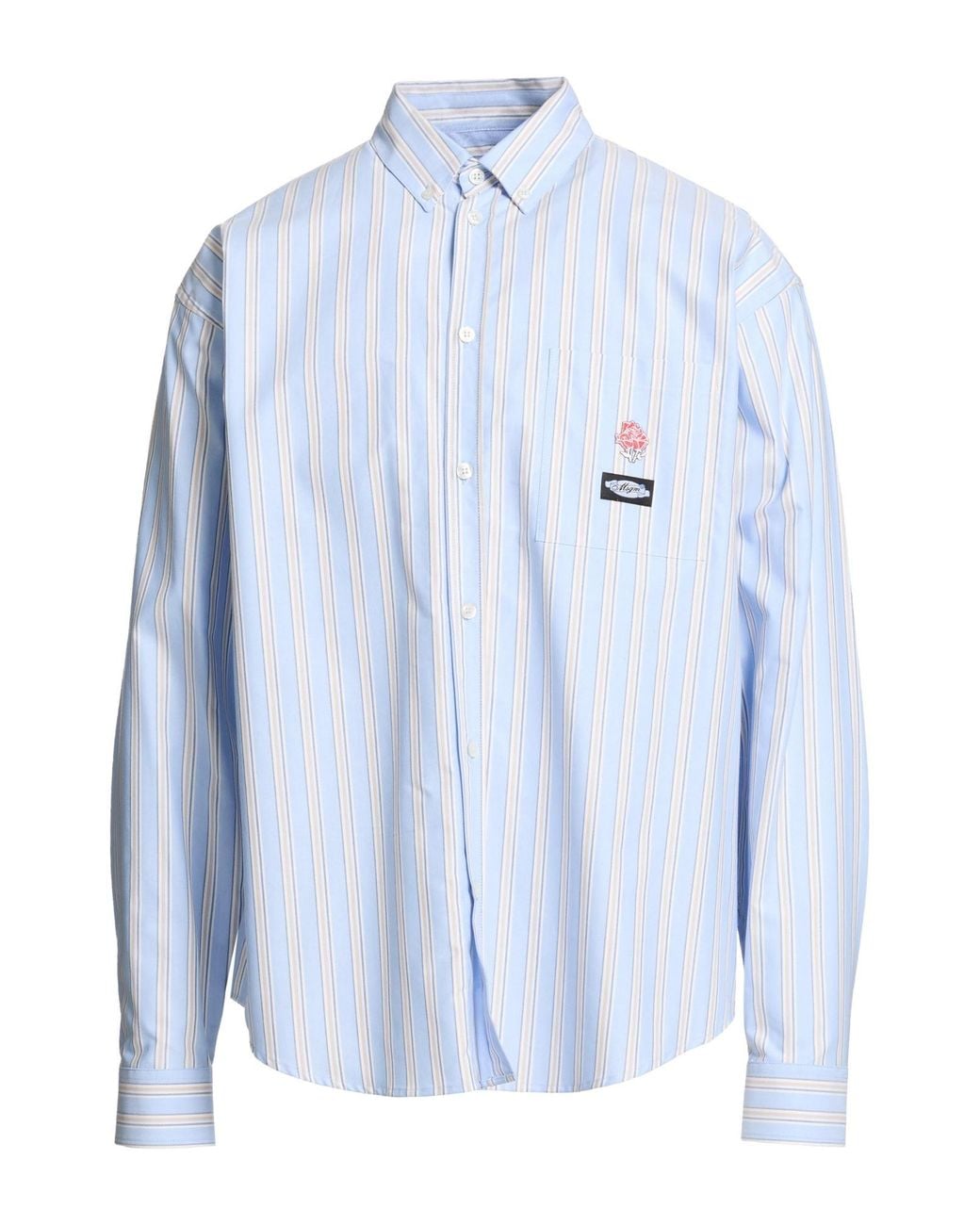 MSGM Blue Shirt Cotton for men