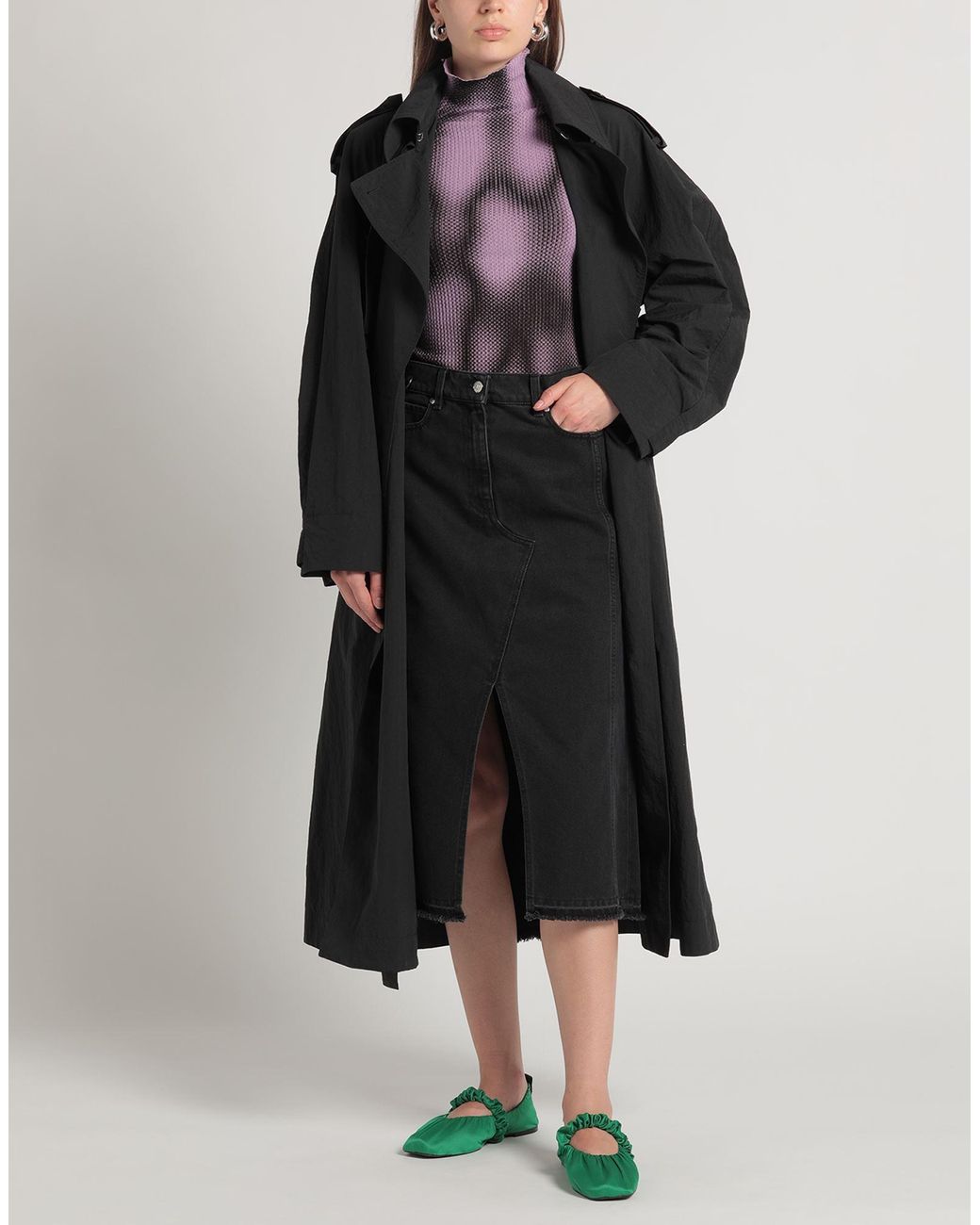 MSGM Black Midi-Rock