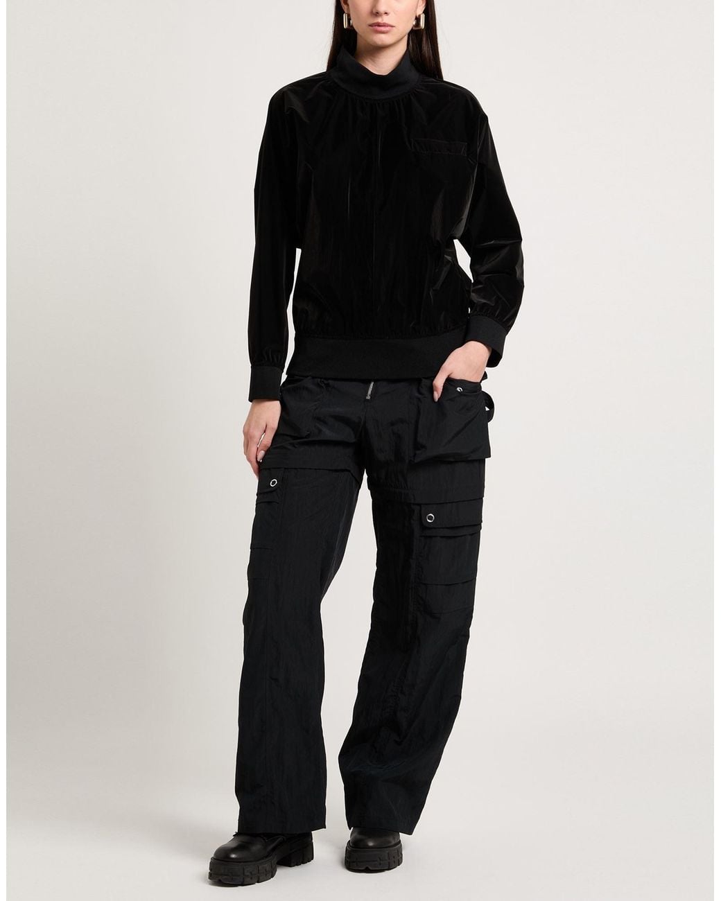 Giorgio Armani Black Jacket Polyamide, Polyester, Elastane