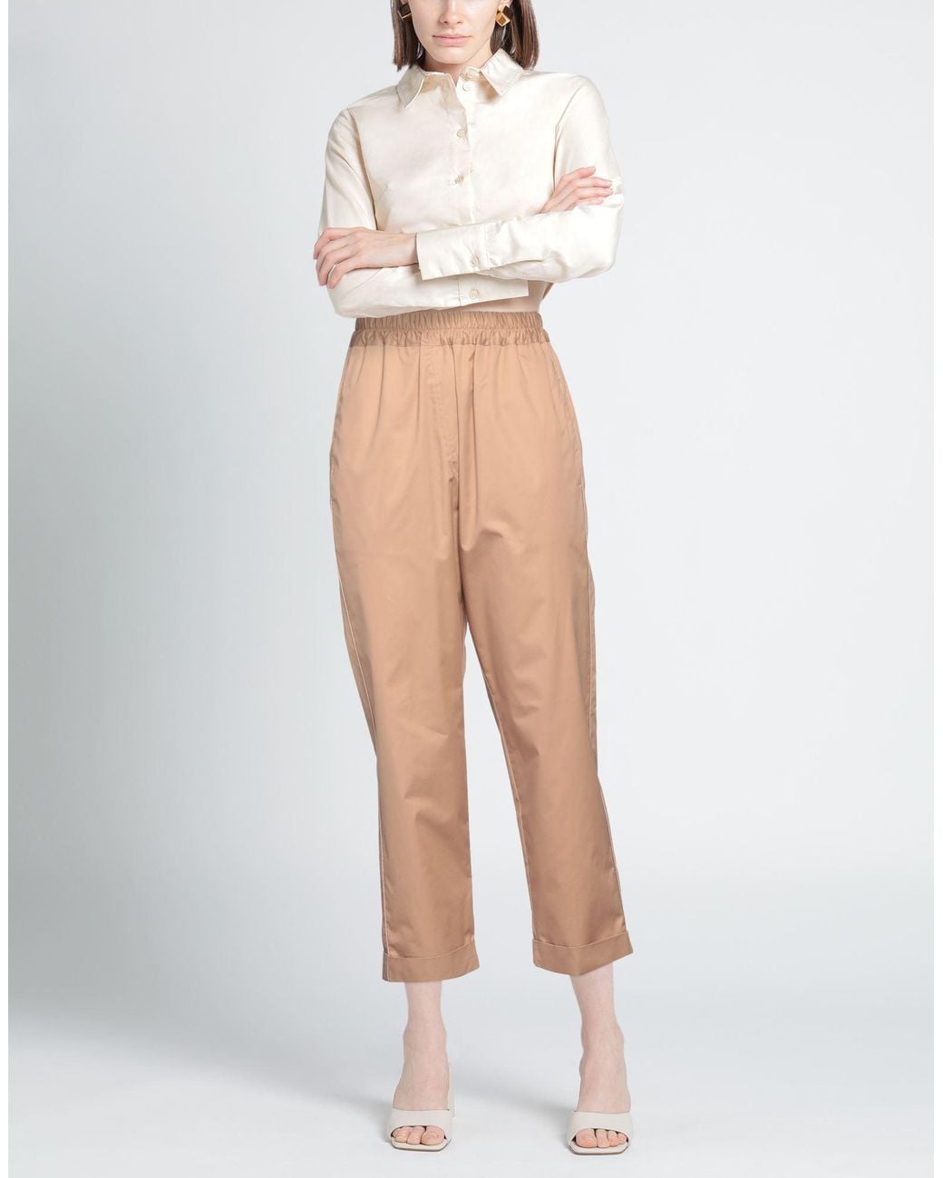 Shirtaporter Natural Pants Cotton