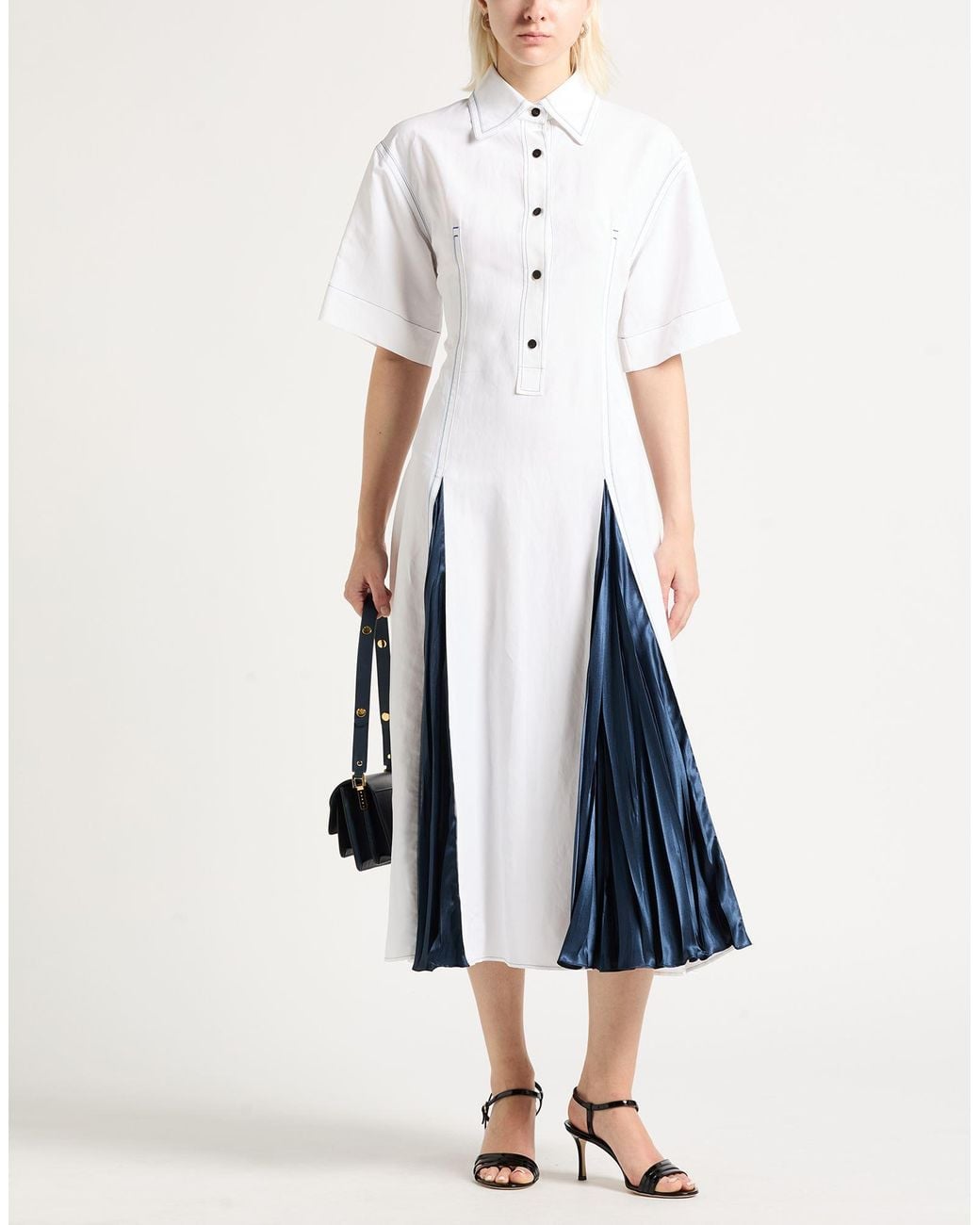 Ferragamo White Midi Dress