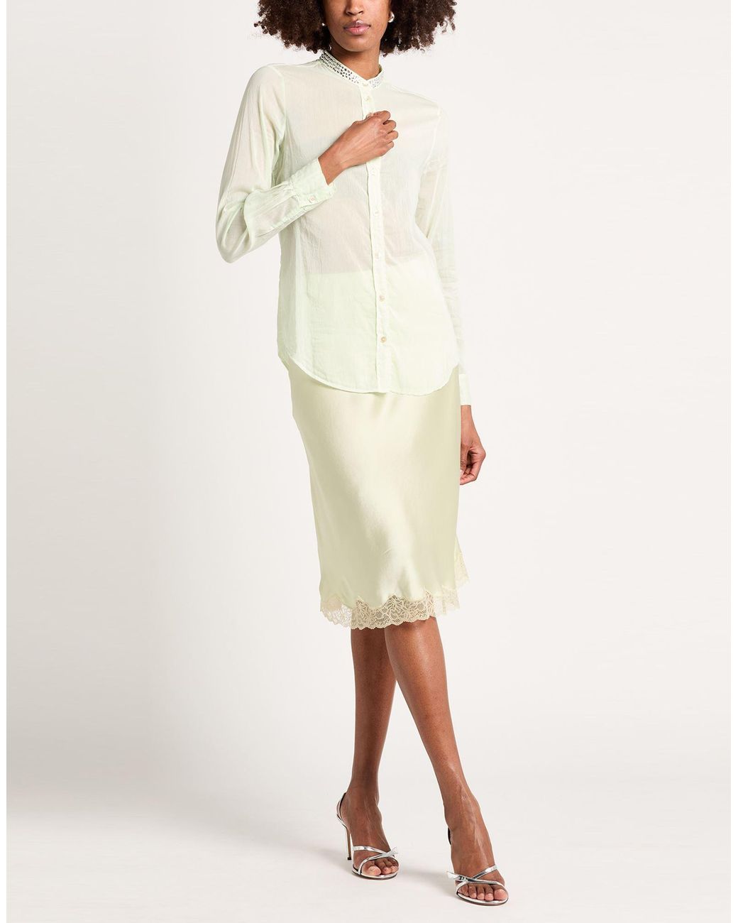 Forte_forte White Shirt Cotton, Silk, Glass