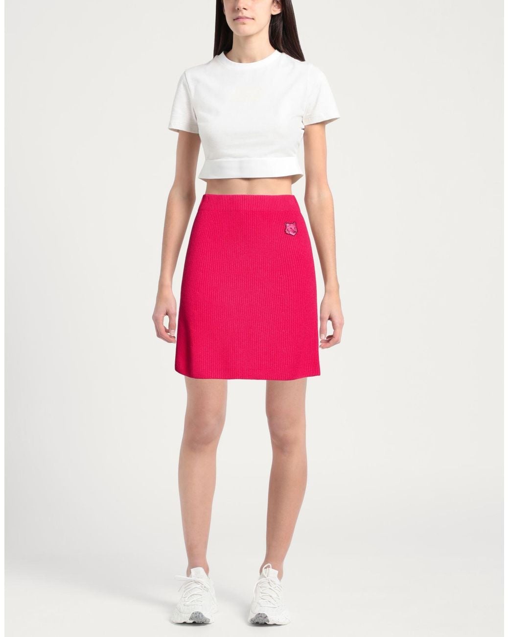 Maison Kitsuné Pink Mini Skirt