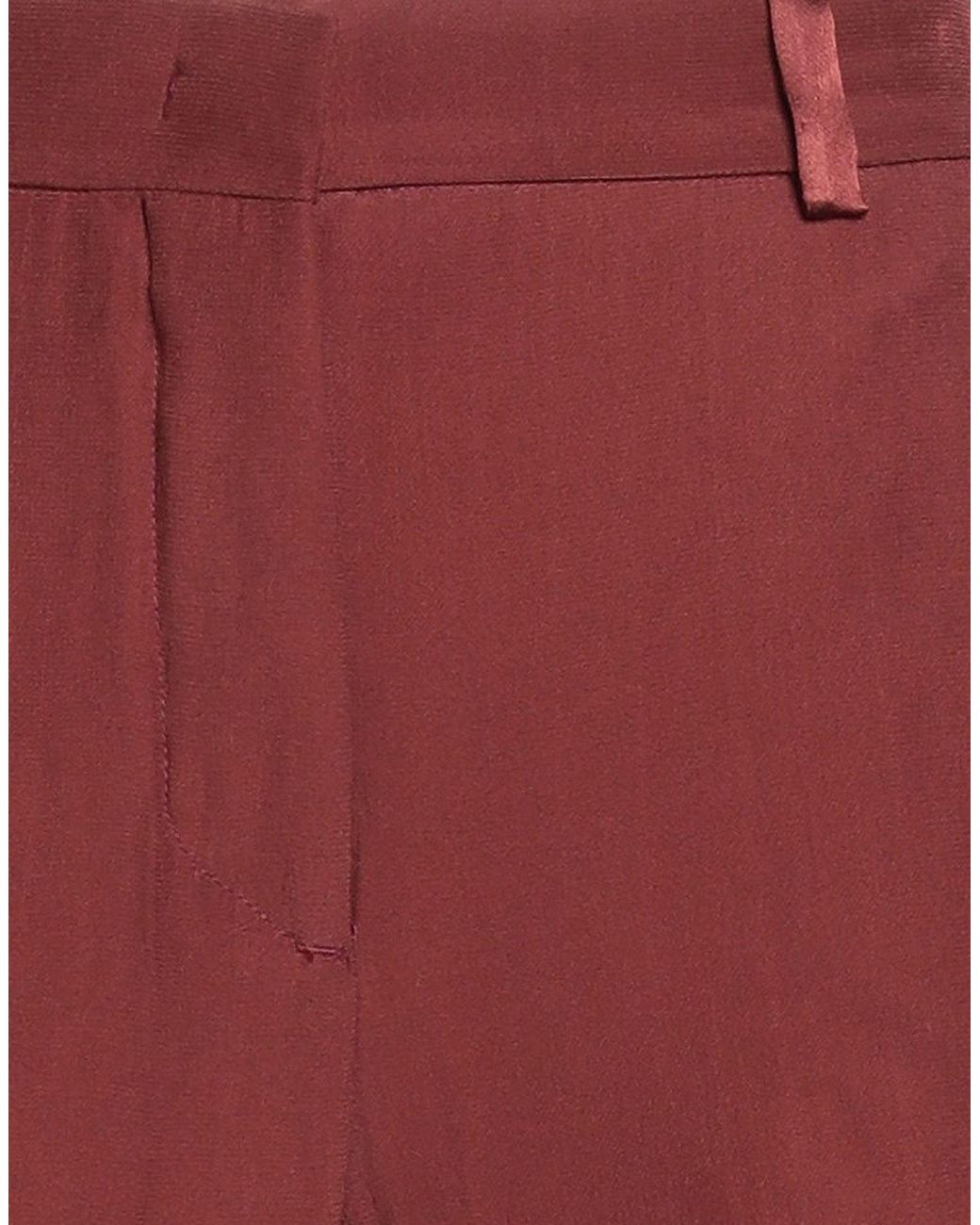 Maliparmi Red Pants Viscose