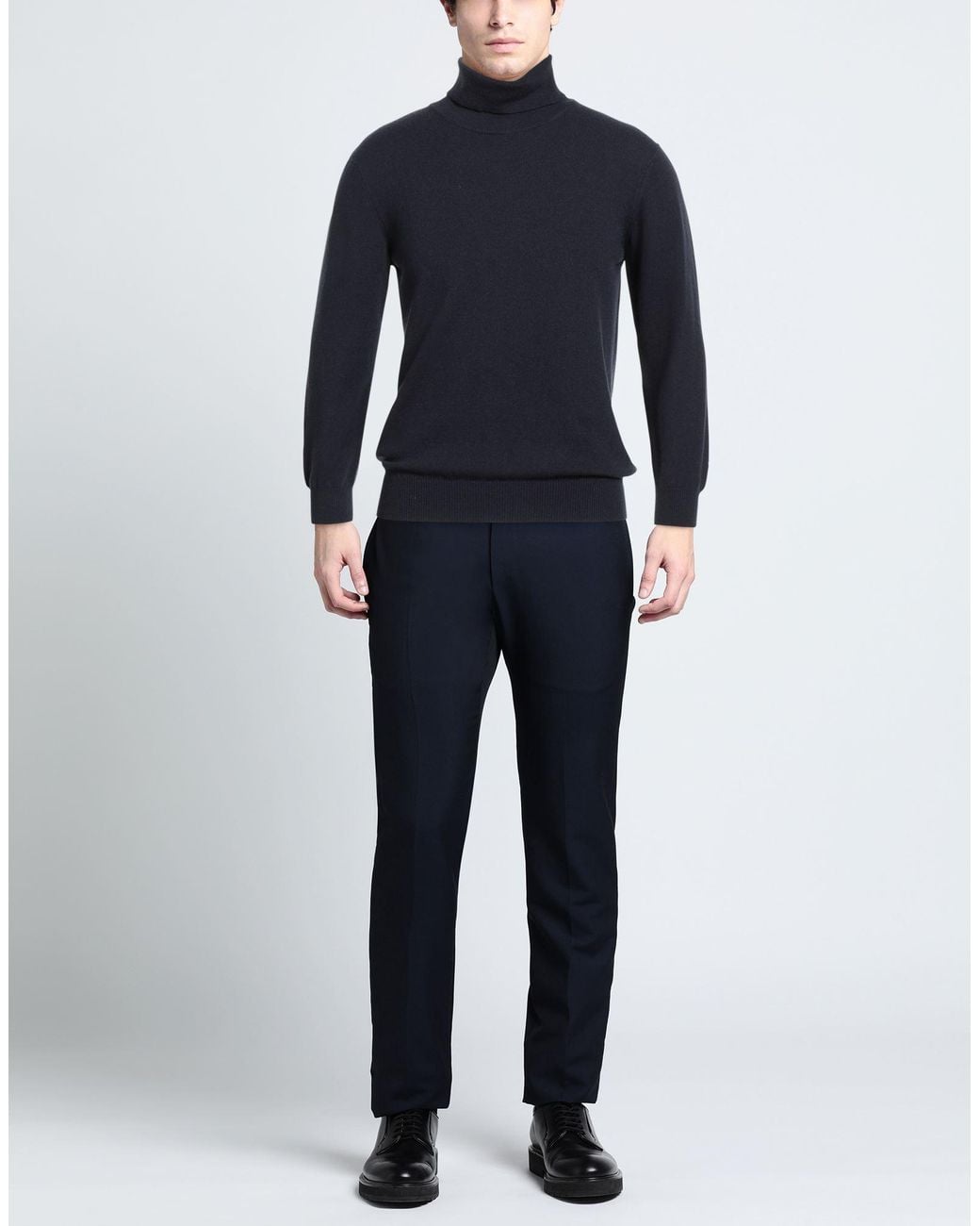 Piacenza Cashmere Blue Turtleneck Cashmere for men