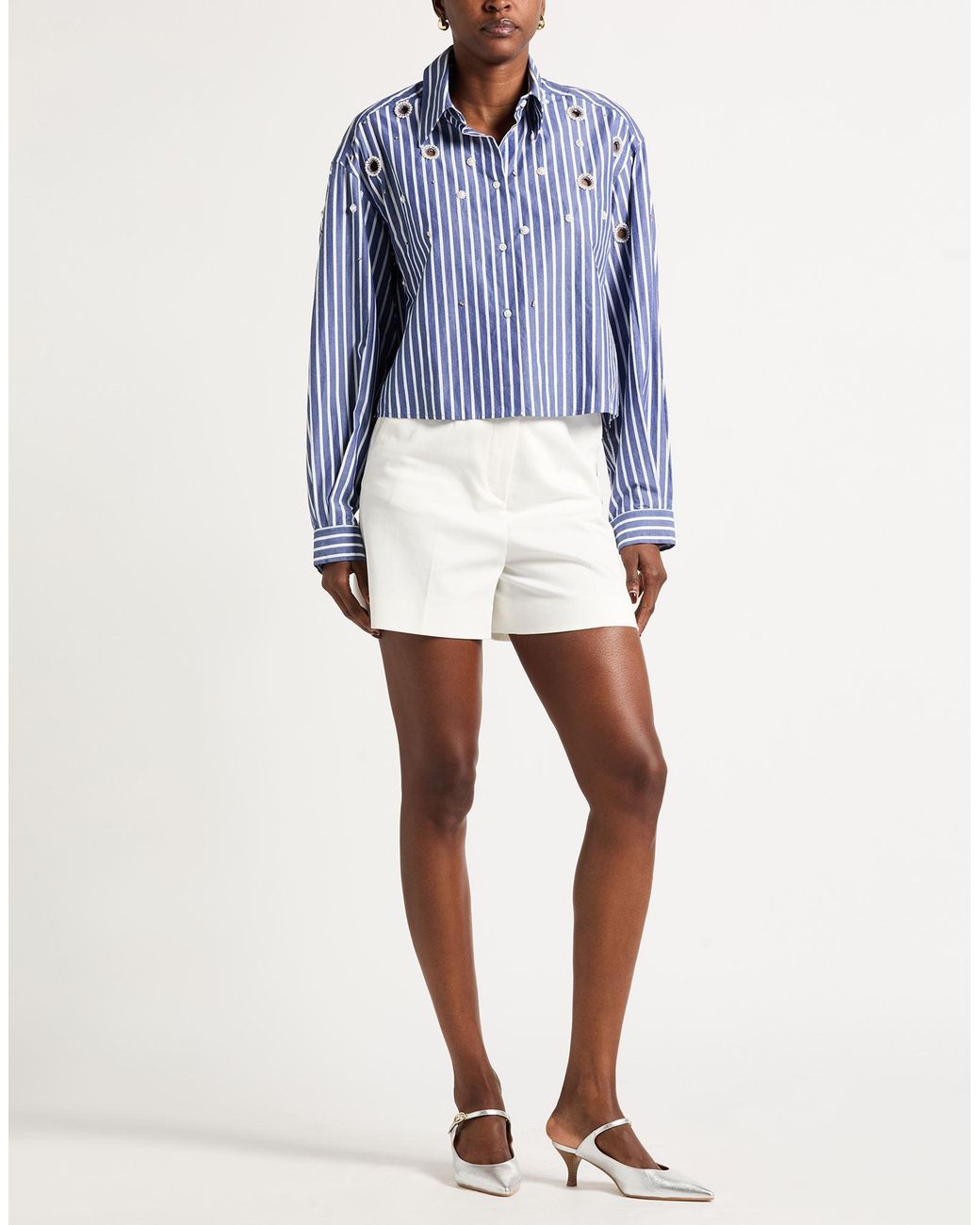 Sandro Blue Shirt Cotton