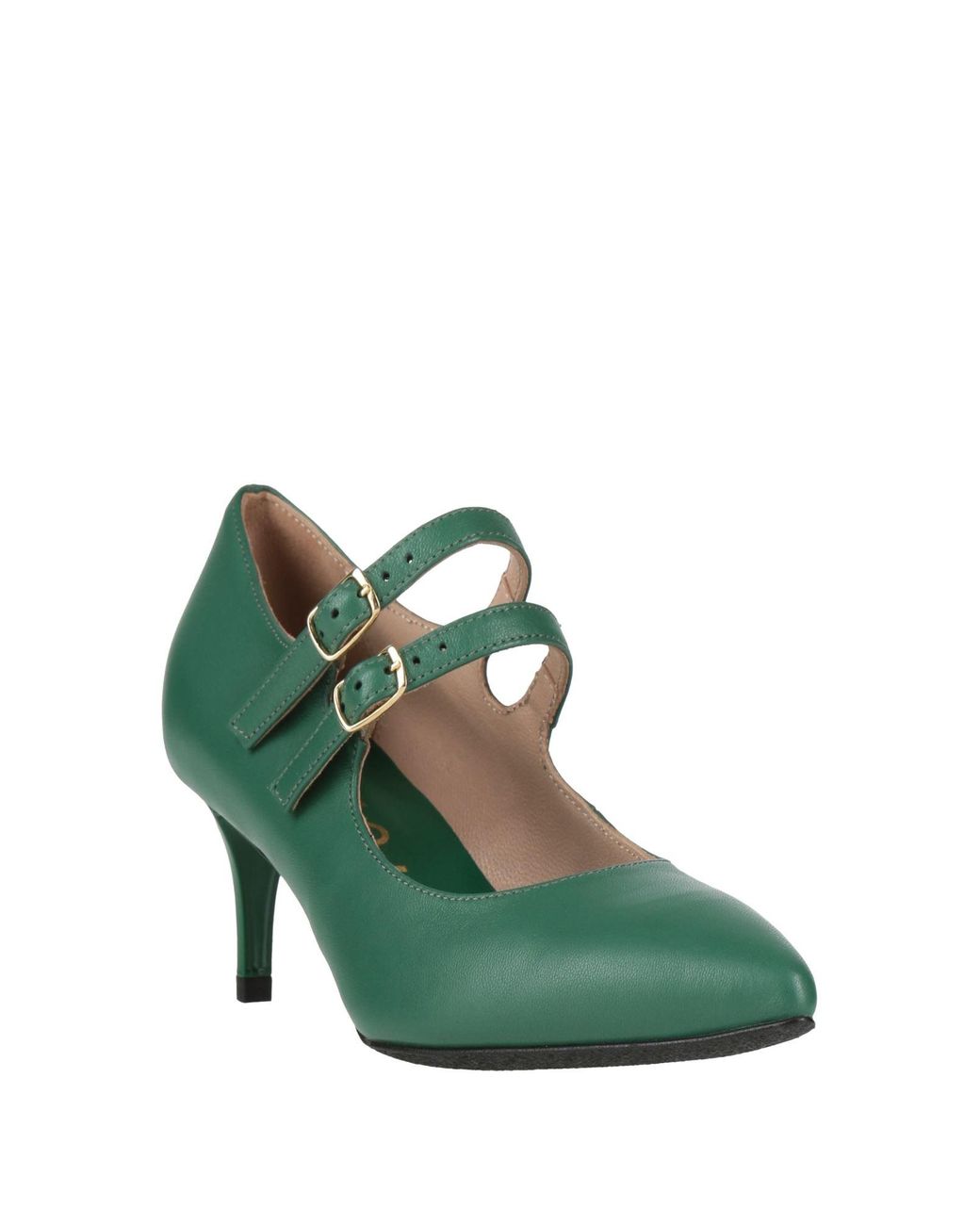 Bruglia Green Pumps Leather