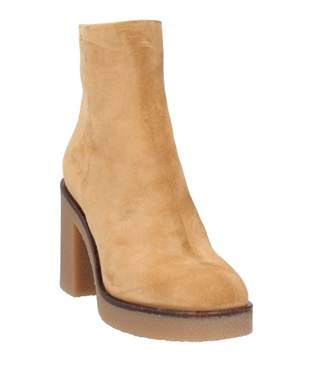 Santoni Brown Camel Ankle Boots Leather