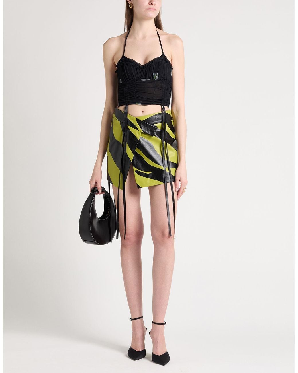 REIMAGINE PINKO x PATRICK MCDOWELL White Top Polyamide, Elastane