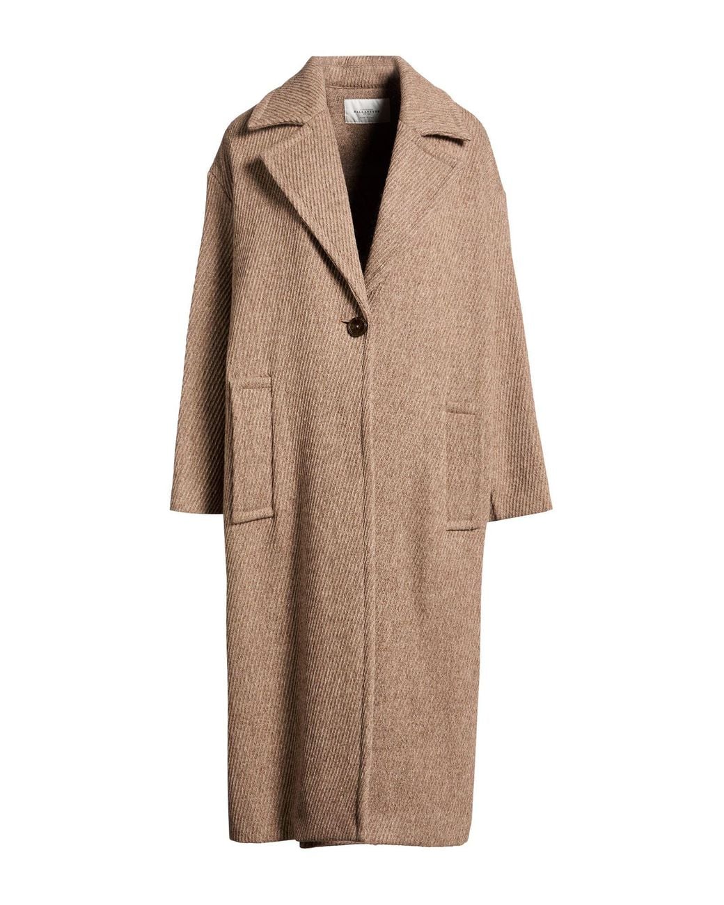 Ballantyne Natural Sand Coat Virgin Wool