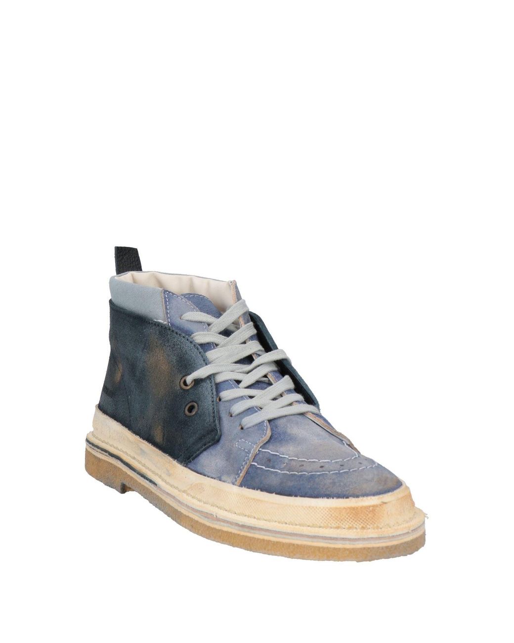 HIDNANDER Blue Ankle Boots for men