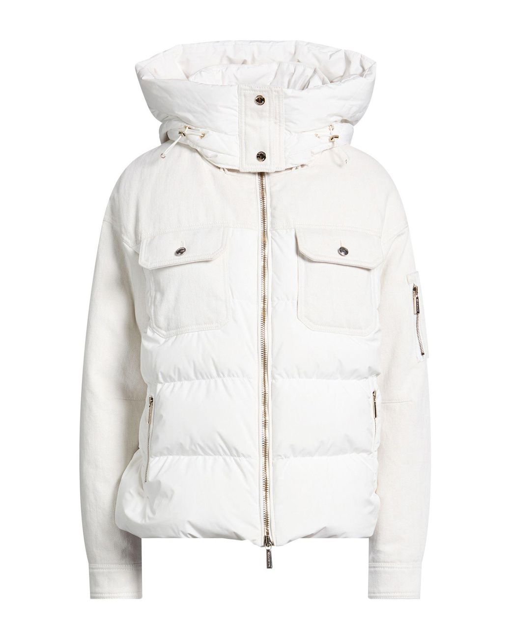 Moorer White Puffer Cotton, Polyamide