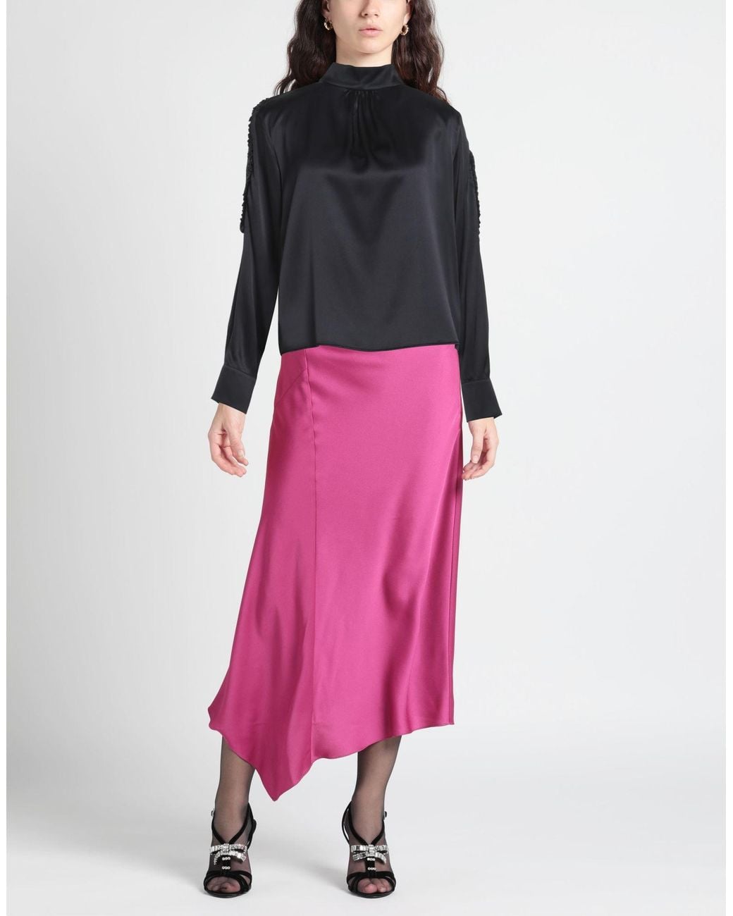 Pinko Black Top Silk, Elastane