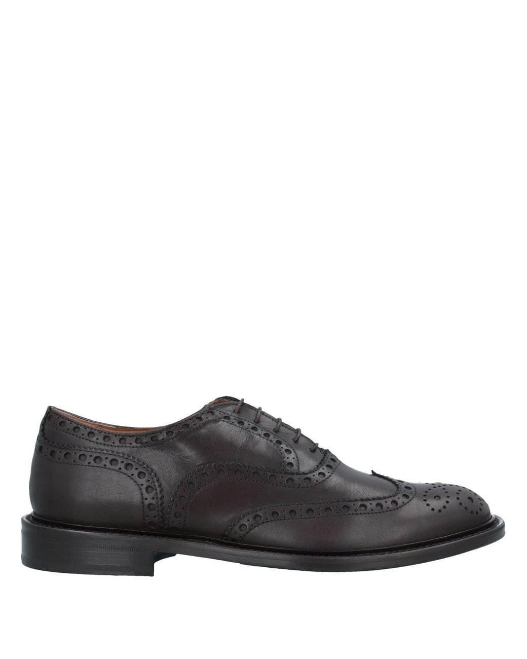 Sutor Mantellassi Gray Dark Lace-Up Shoes Calfskin for men
