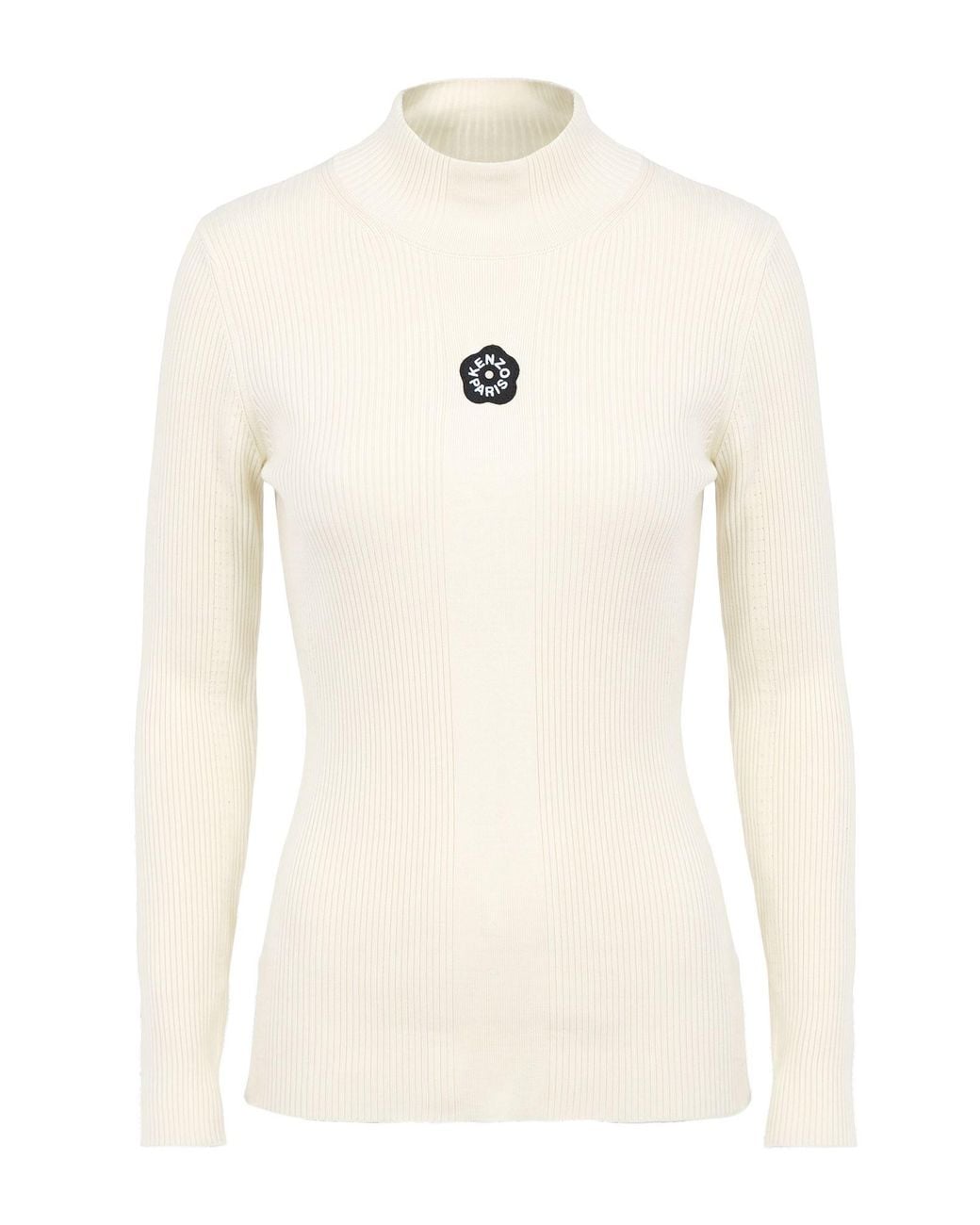 KENZO White Rollkragenpullover
