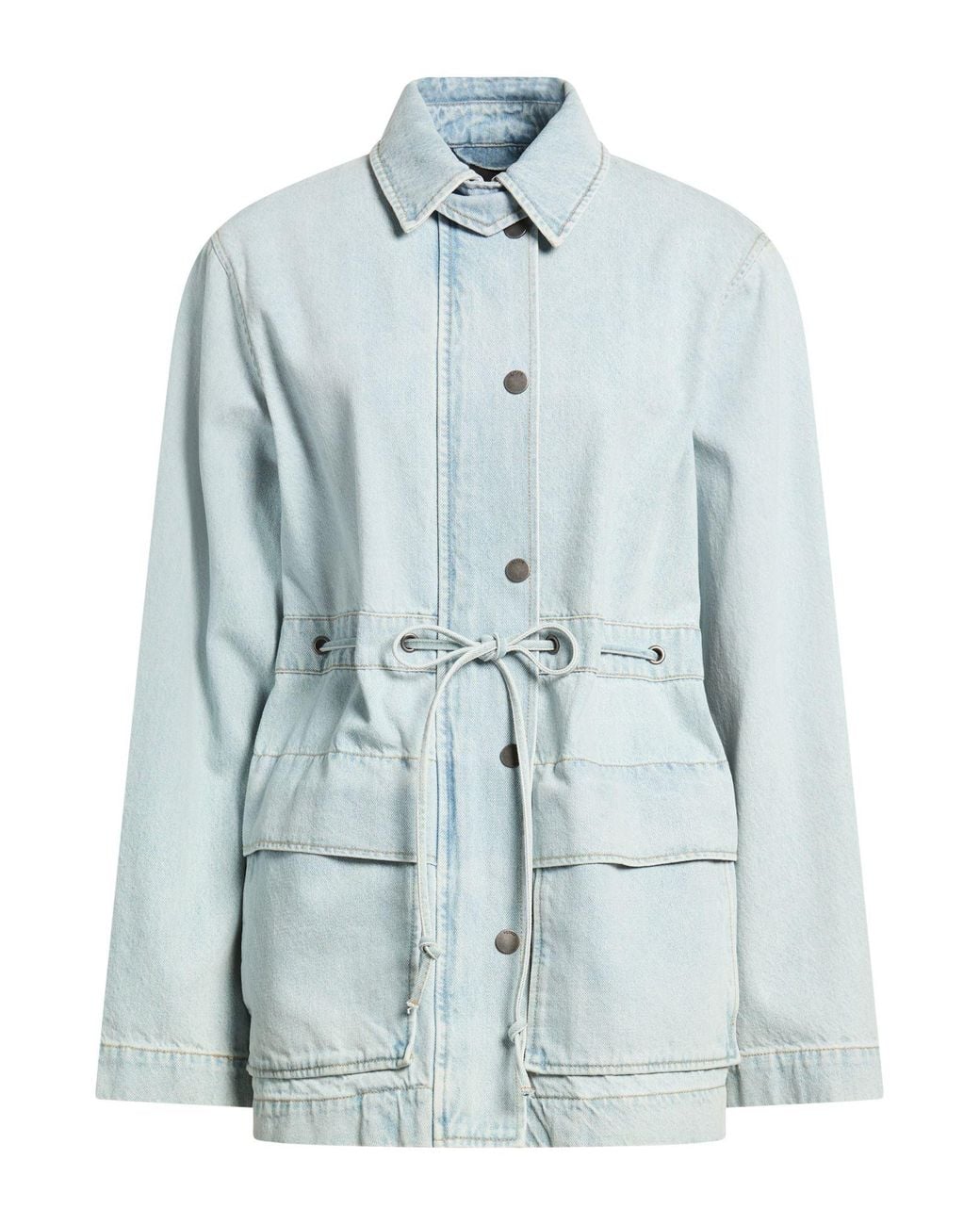 ROTATE BIRGER CHRISTENSEN Blue Denim Outerwear