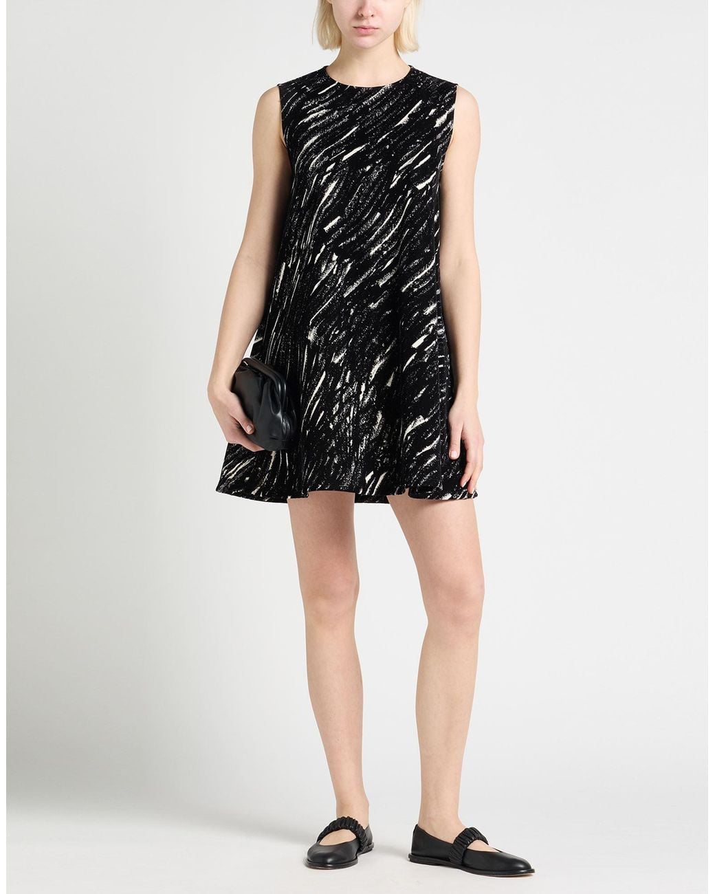 Marni Black Mini Dress Cotton, Elastane