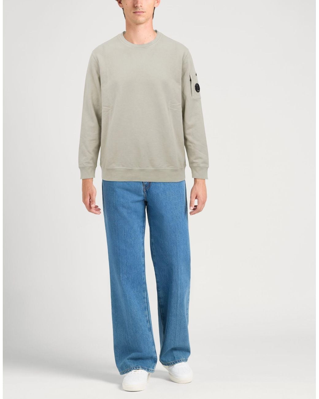 C P Company Gray Light Sweatshirt Cotton for men