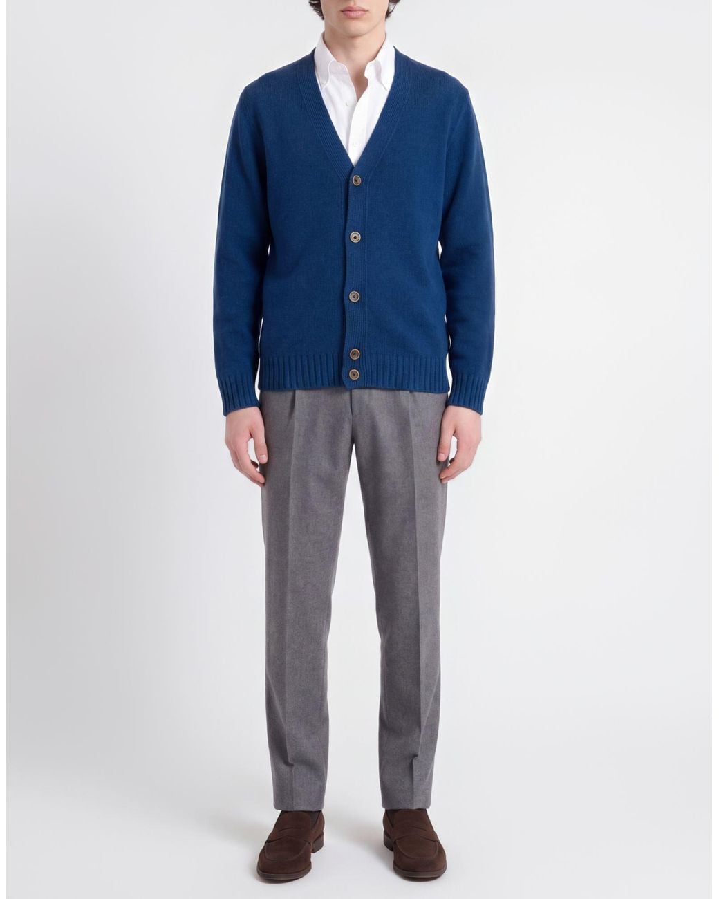 Roda Blue Cardigan for men