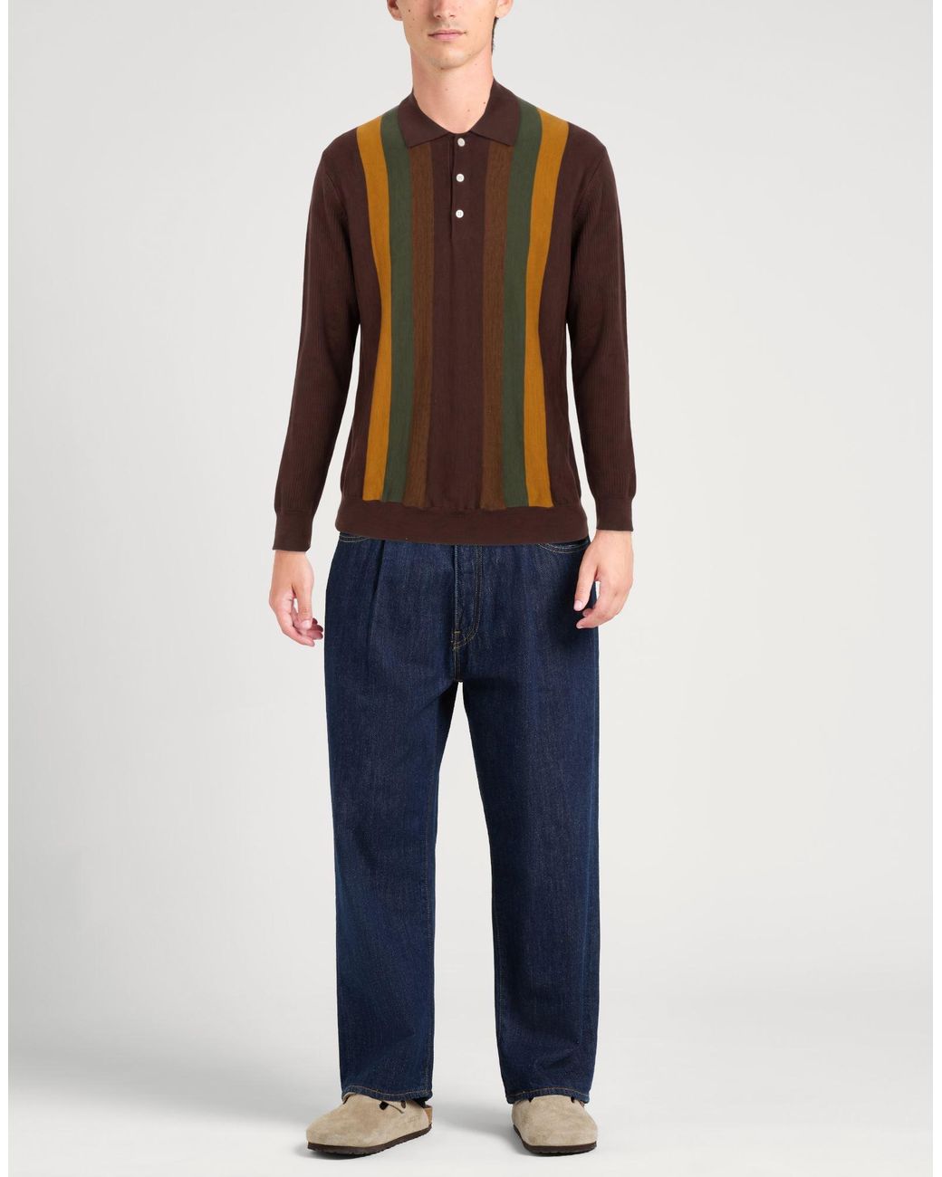 Beams Plus Brown Jumper for men