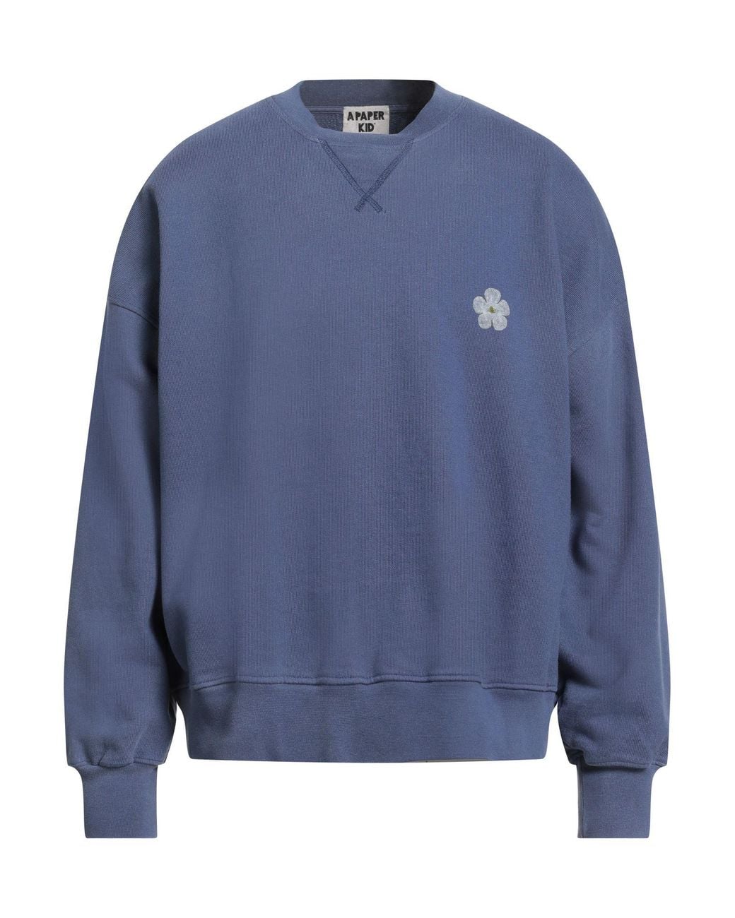 A PAPER KID Blue Sweatshirts for men