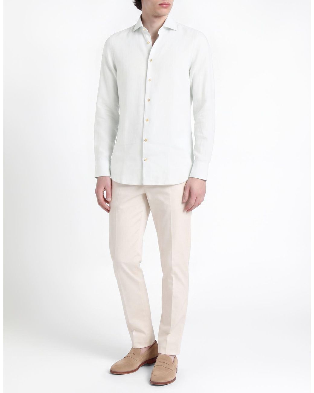 Camicia di Stenstroms in White da Uomo