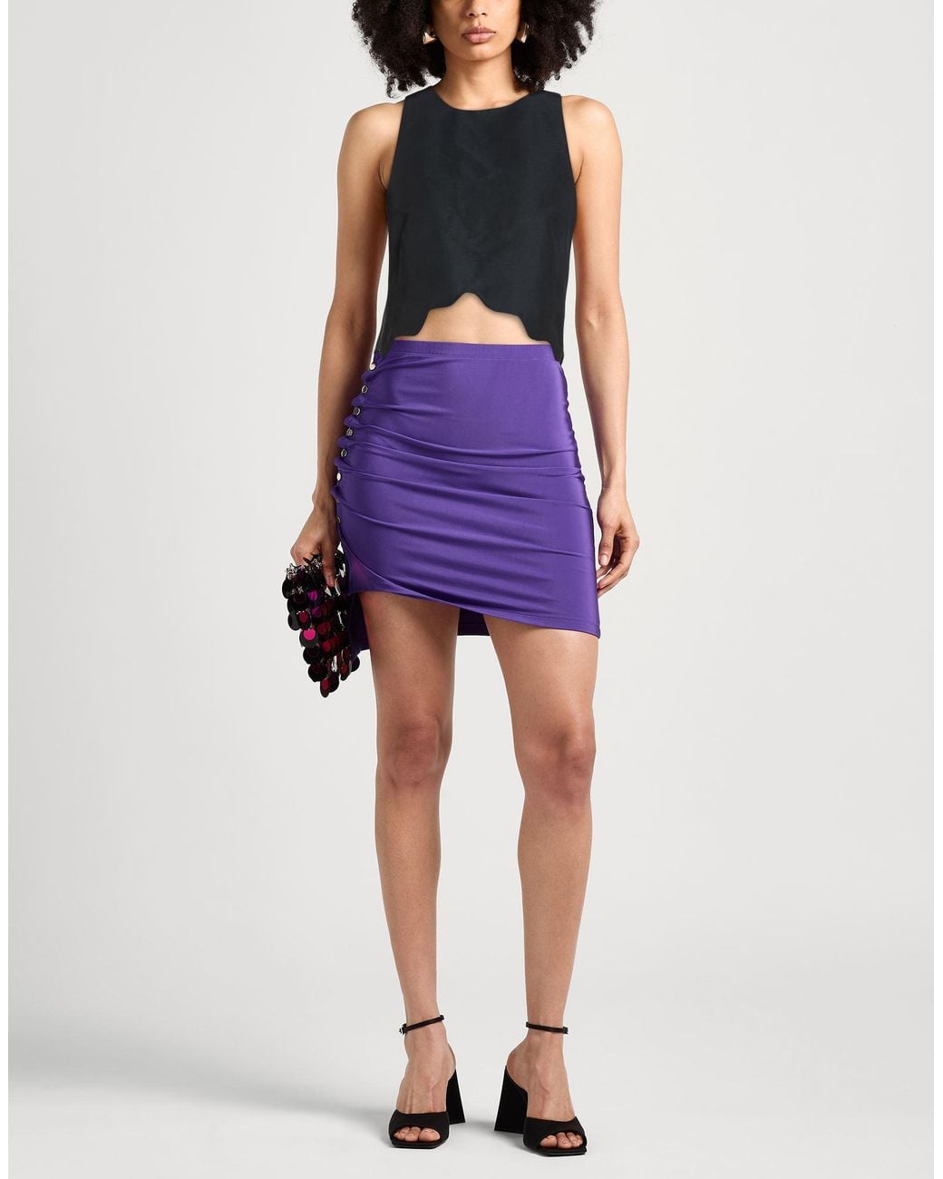 Rosie Assoulin Black Top Cotton, Acetate