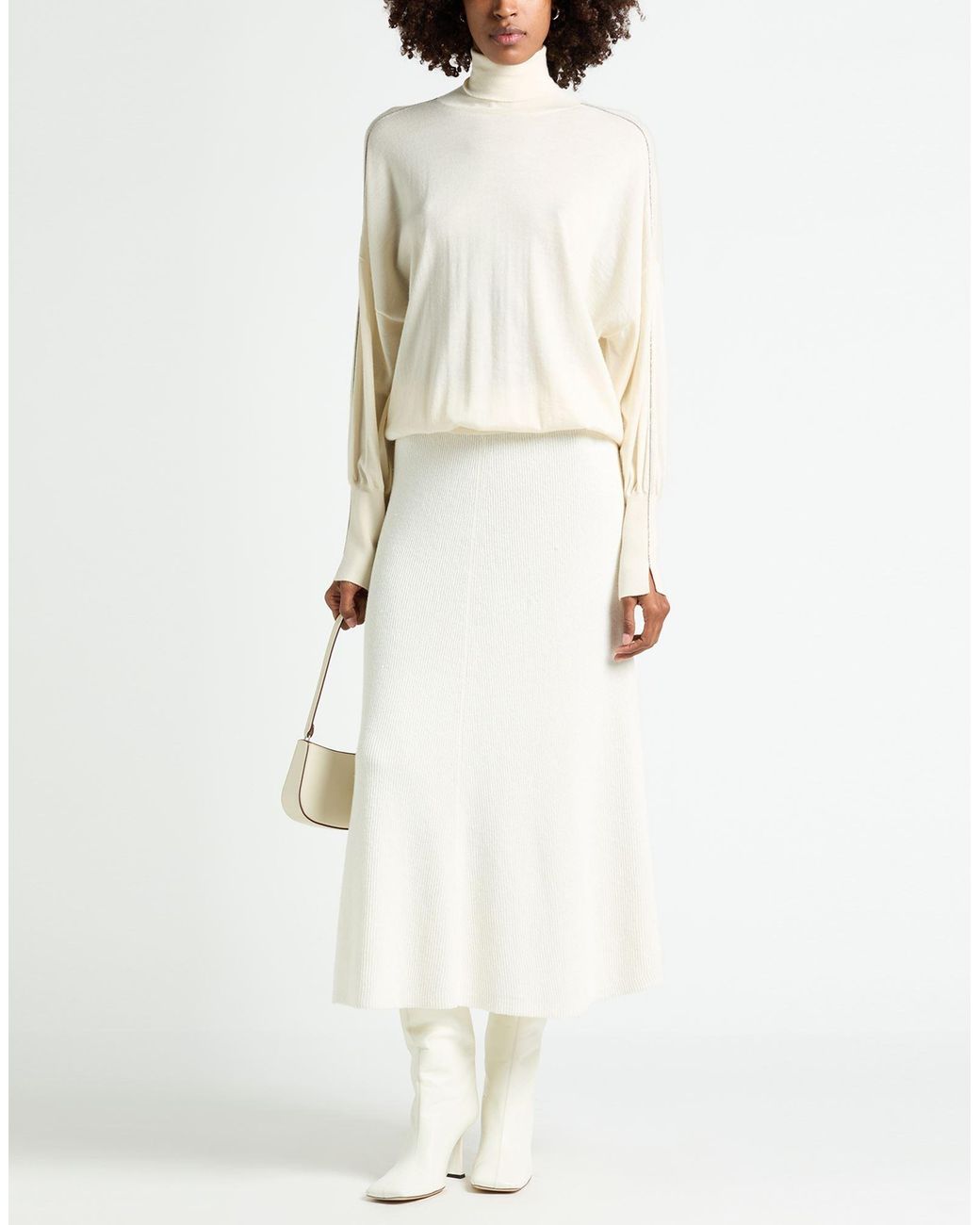 Brunello Cucinelli White Turtlenecks