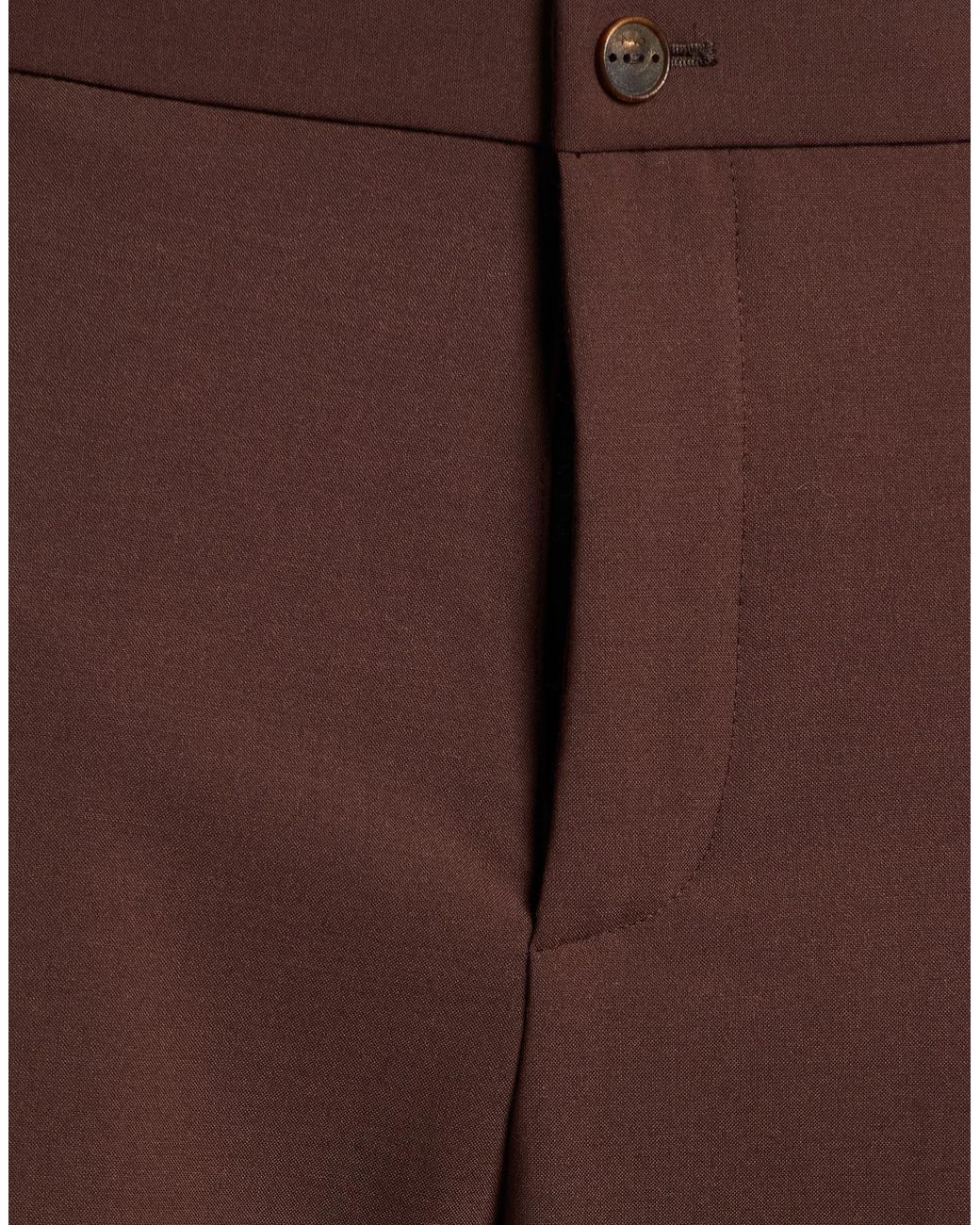 Antonelli Brown Pants Polyester, Virgin Wool, Elastane