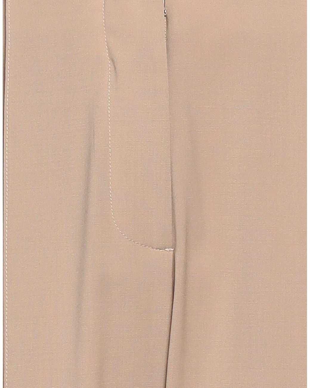 Low Classic Brown Sand Pants Wool, Polyester, Polyurethane