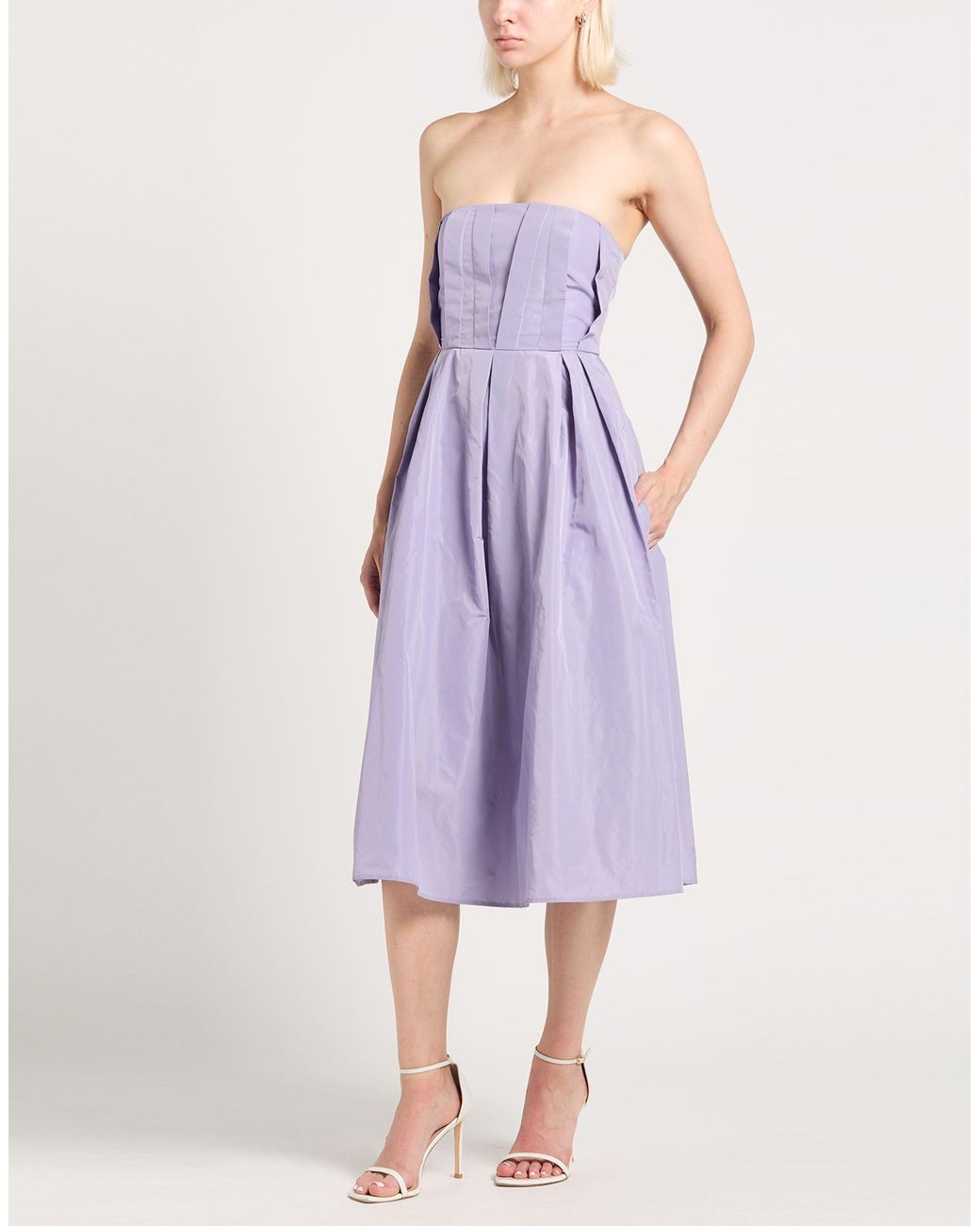 Suoli Purple Midi Dress