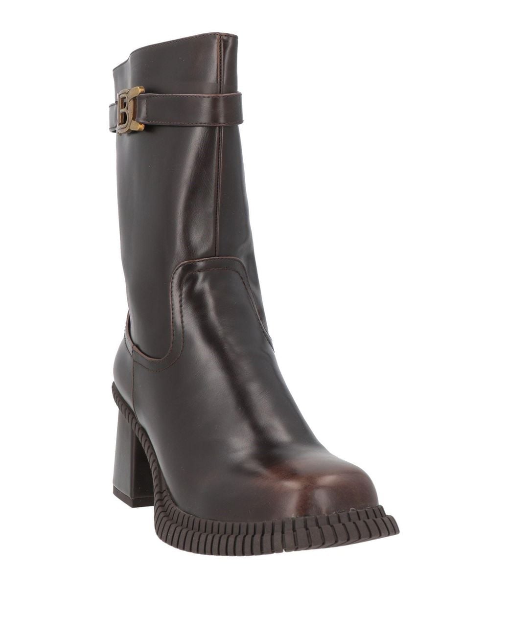 Laura Biagiotti Brown Ankle Boots Rubber