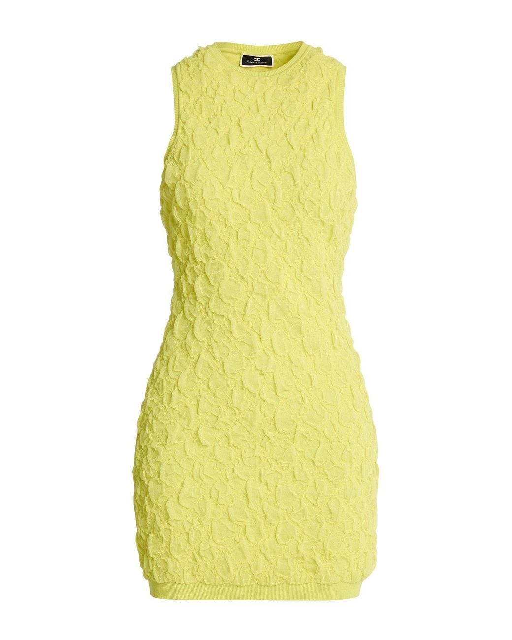 Elisabetta Franchi Yellow Mini Dress