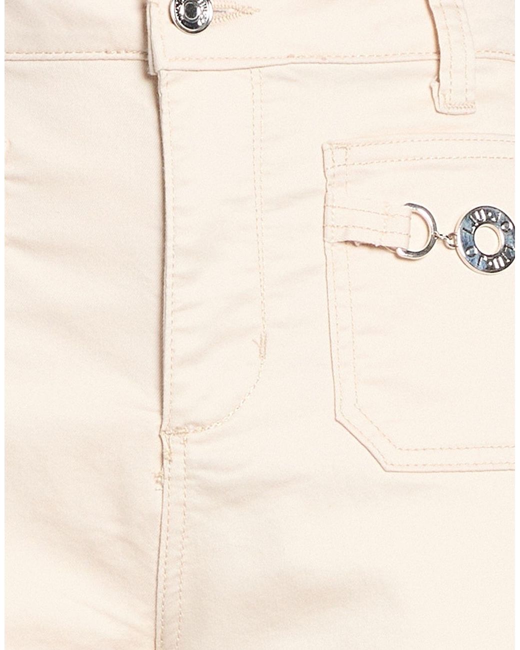Liu Jo White Cream Pants Cotton, Polyester, Elastane