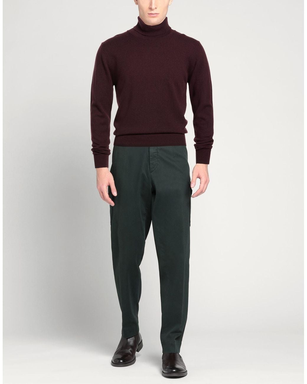Moorer Rollkragenpullover in Purple für Herren