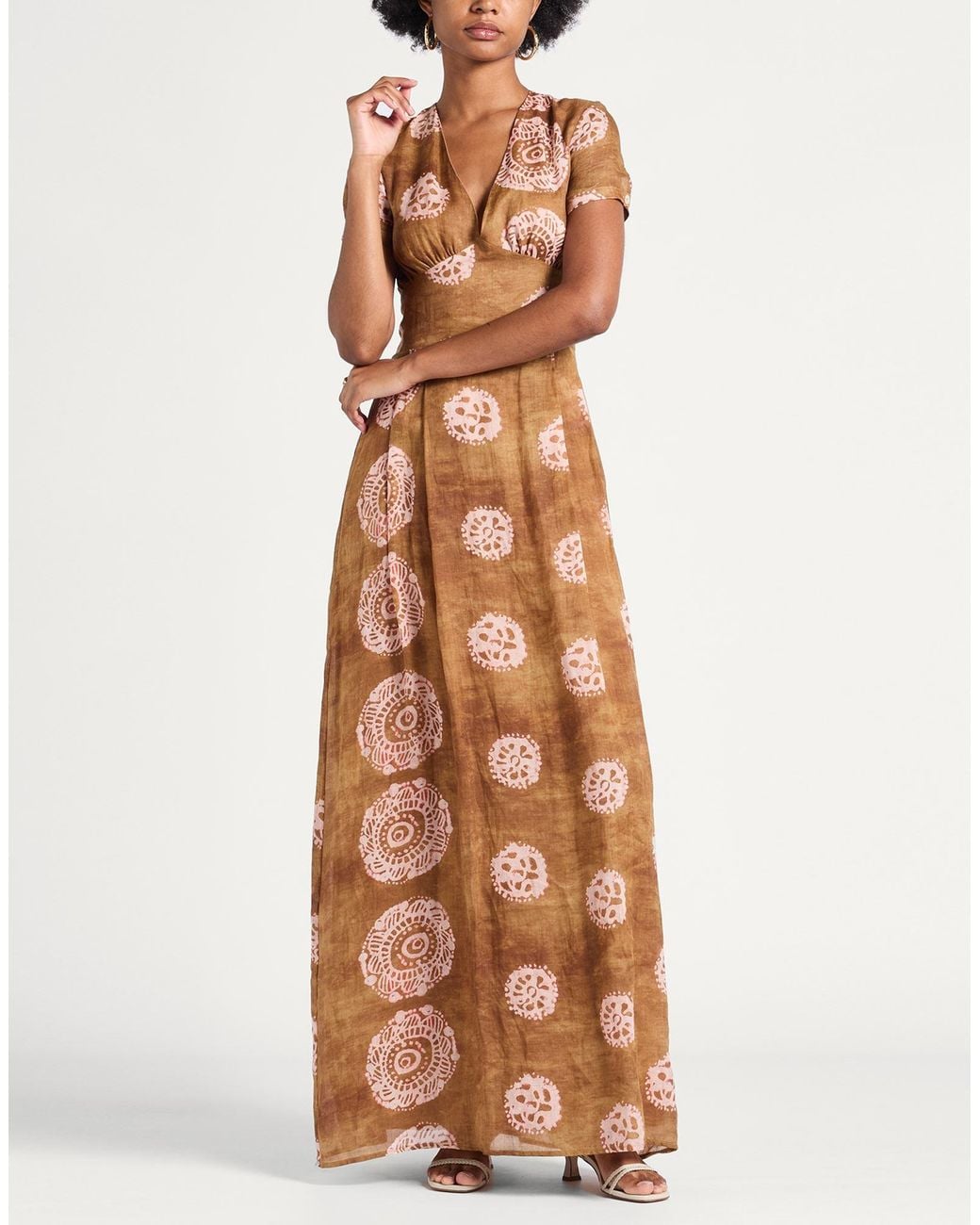 ANNA PALMER LOS ANGELES Natural Light Maxi Dress Ramie