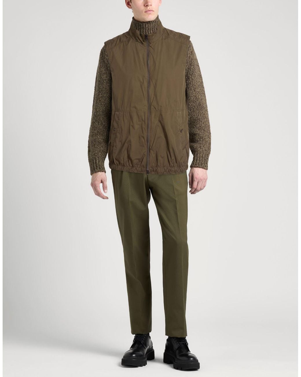 Herno Green Gilet for men
