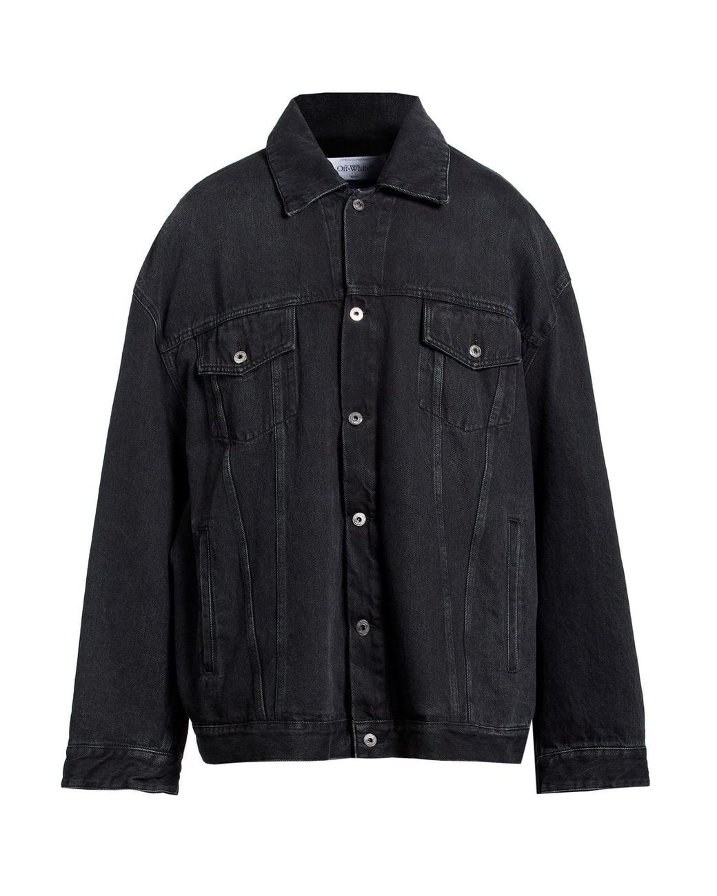 Off-White c/o Virgil Abloh Black Denim Outerwear Cotton for men