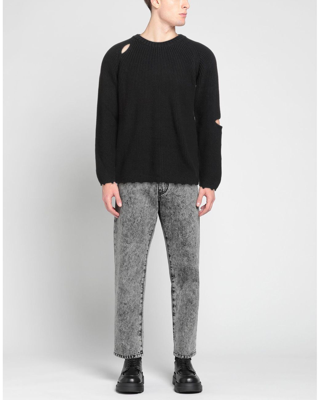 A PAPER KID Black Jumper for men