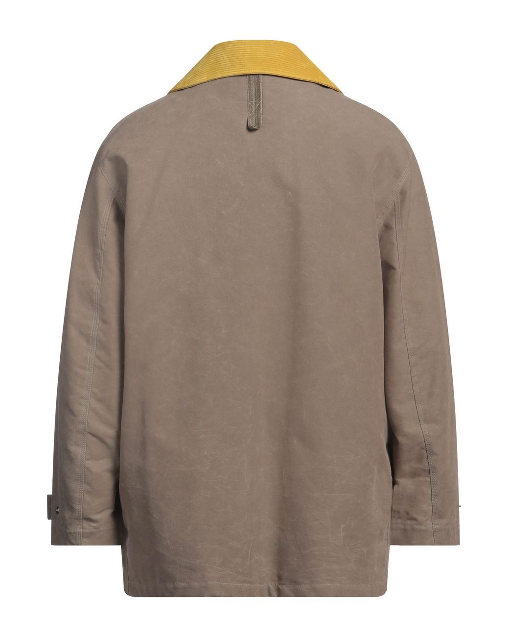 Fendi Brown Khaki Jacket Polyamide, Cotton, Lambskin for men