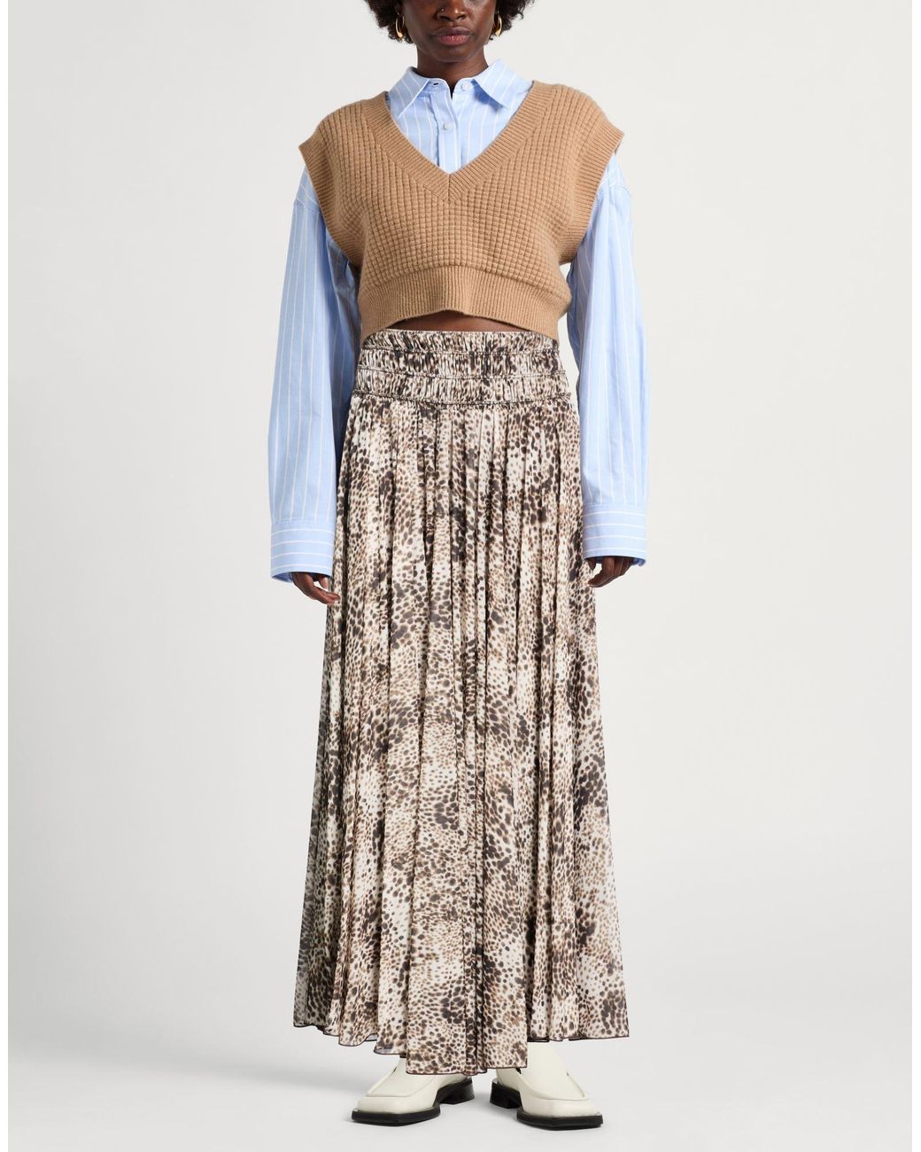 MAX&Co. Natural Maxi Skirt