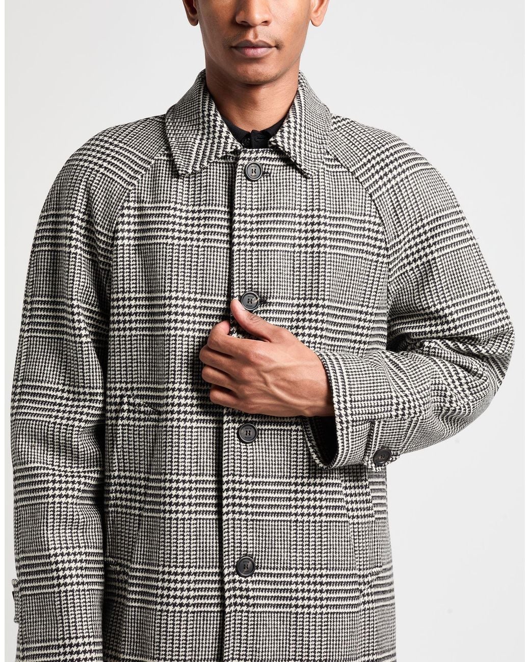 Paltò Gray Coat for men