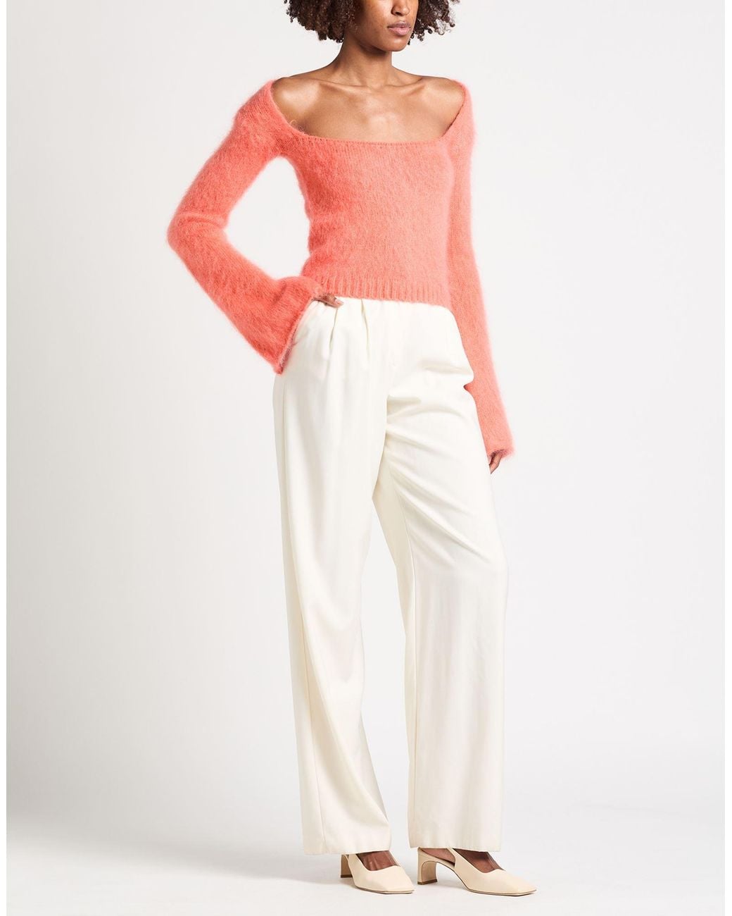 Pinko Pink Sweater Cotton, Mohair Wool, Polyamide, Wool