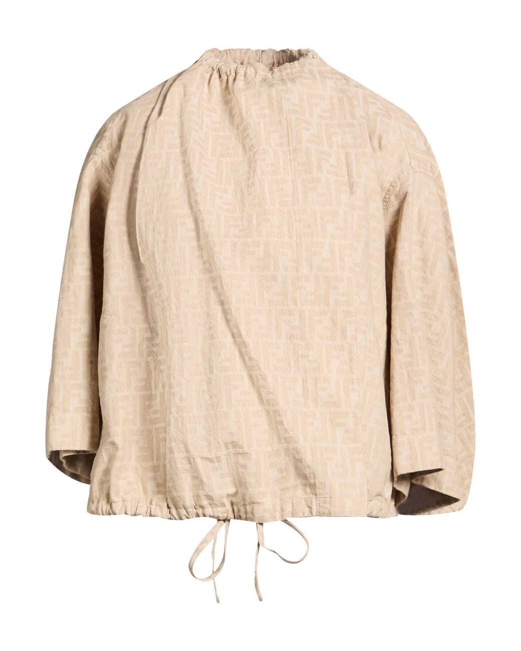 Fendi Natural Top Cotton, Linen