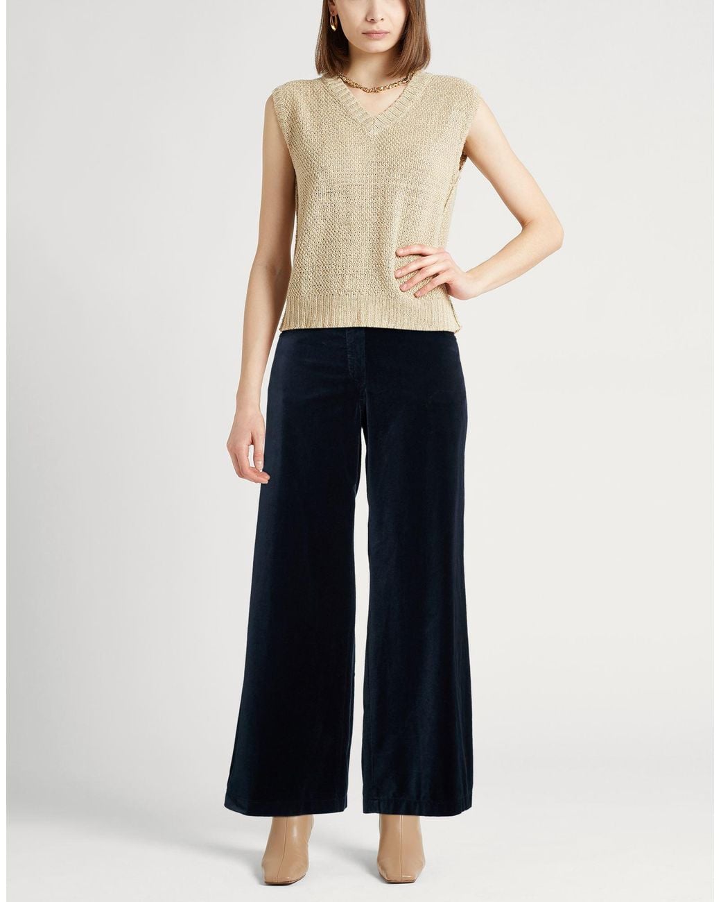 Aspesi Blue Pants Cotton