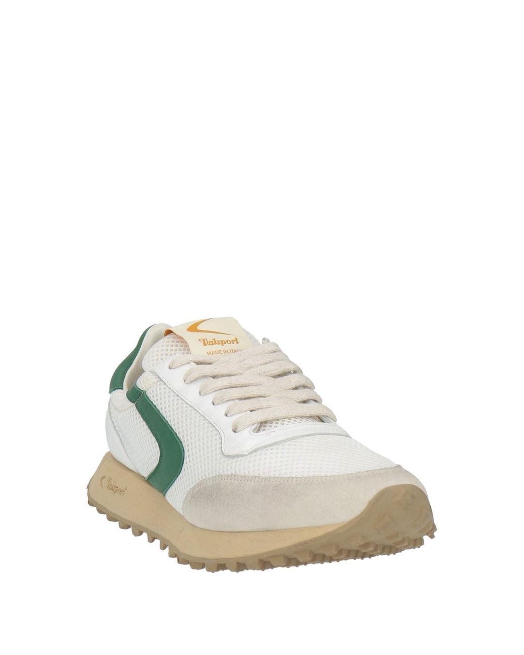 Valsport White Ivory Sneakers Leather, Textile Fibers for men